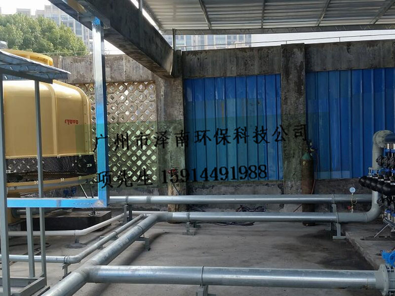 某電子廠涼水塔冷卻循環水自清洗疊片過濾器3SK-5EX安裝調試完畢