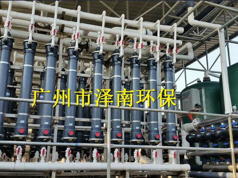 廣東某紡織印染廠4000T/D雙膜法中水回用深度處理系統開車運行，為 印染企業節能減排