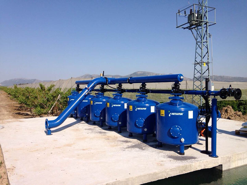 以色列ELI自清洗砂濾器500T/H系統應用于新疆庫爾勒某農業灌溉項目