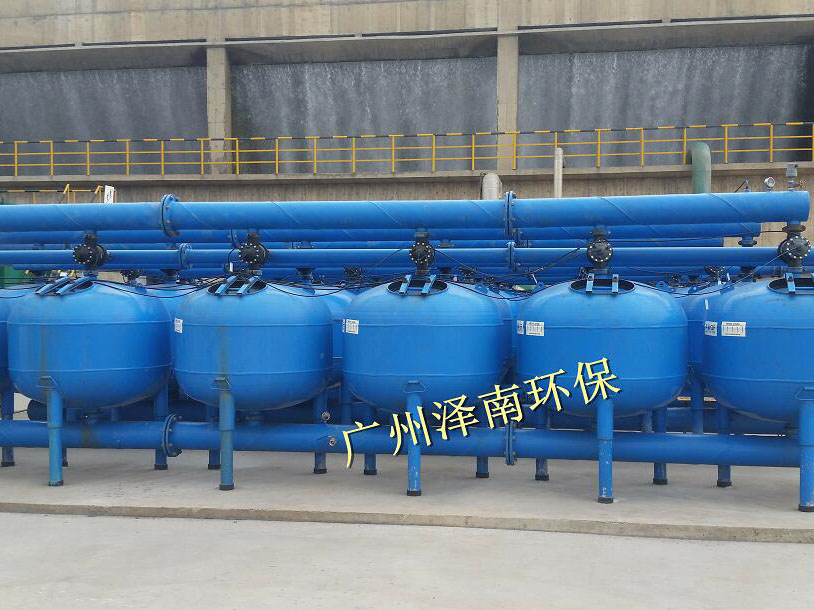 某化工廠冷卻循環(huán)水旁濾裝置-AGF球形淺層砂濾器通過濁度測(cè)試驗(yàn)收